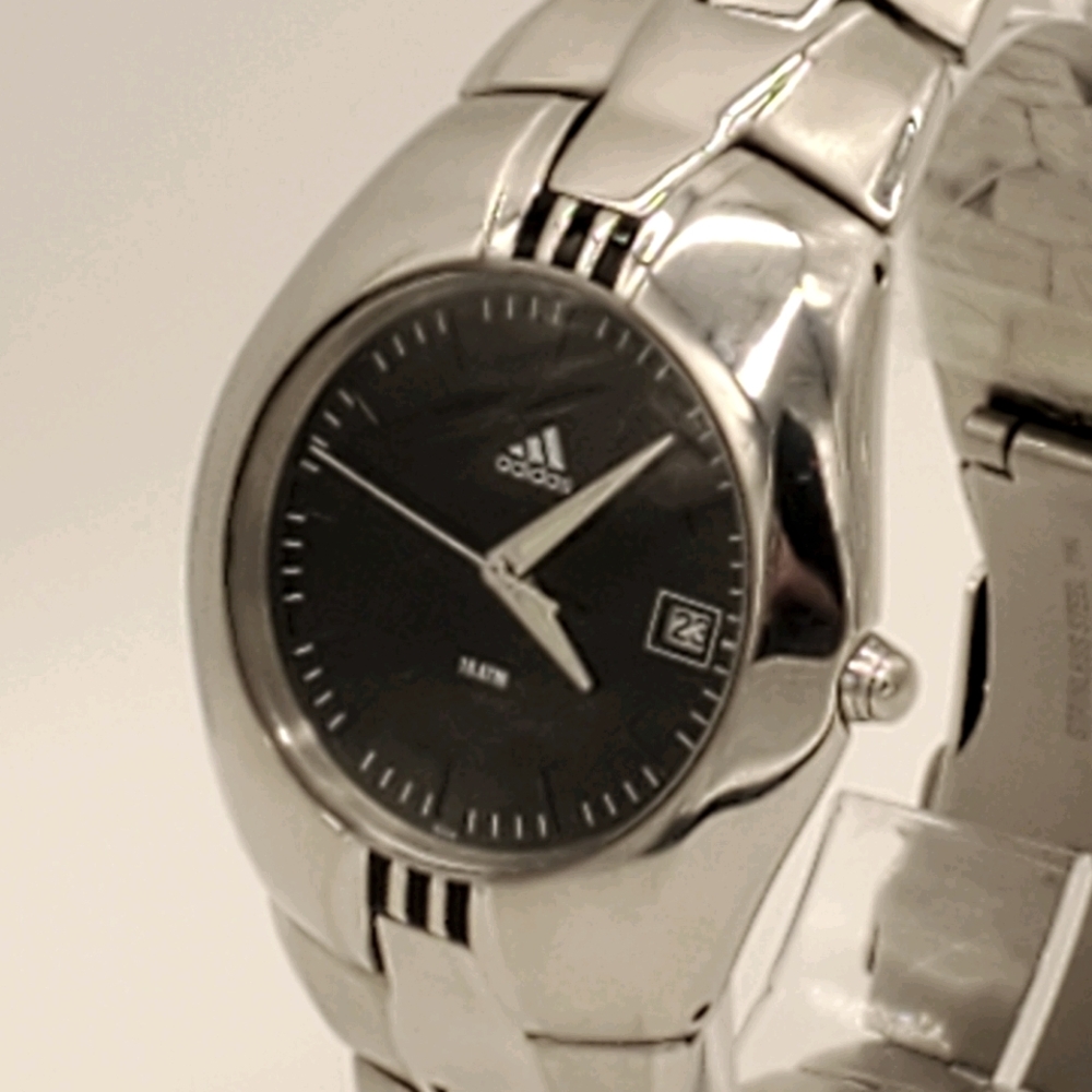 Vintage Adidas Watch with Black Face with Date